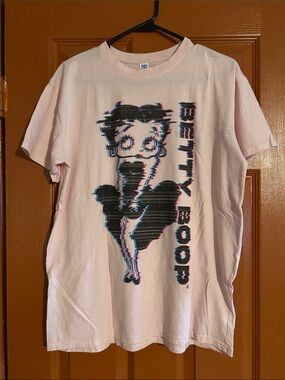 Betty Boop Pink Short Sleeve Graphic Tee